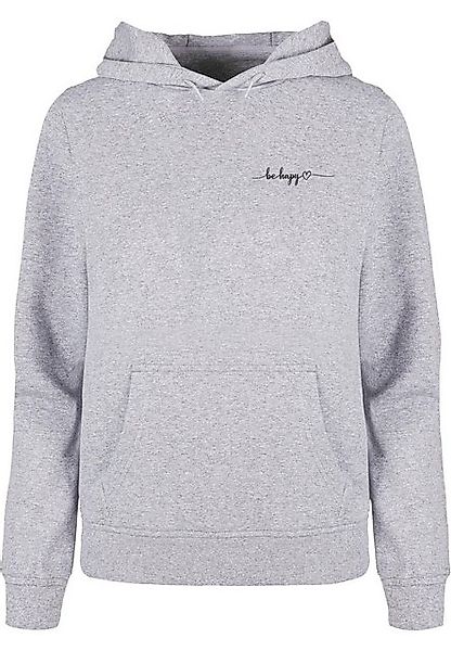 Merchcode Kapuzenpullover Merchcode Damen Ladies Be Happy Basic Hoody (1-tl günstig online kaufen