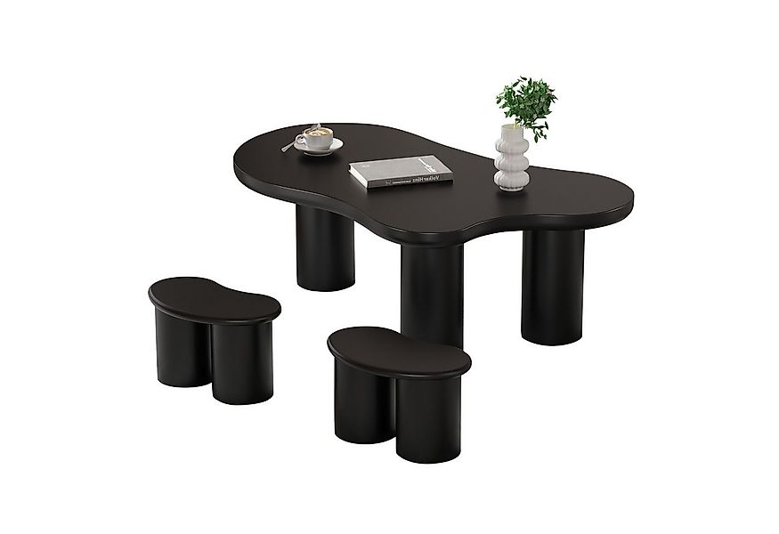 OKWISH Couchtisch Hocker im unregelmäßigen Design (unregelmäßiger Couchtisc günstig online kaufen