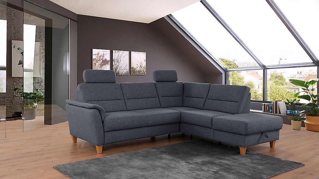 Home affaire Ecksofa Palmera L-Form, Federkern, günstig online kaufen