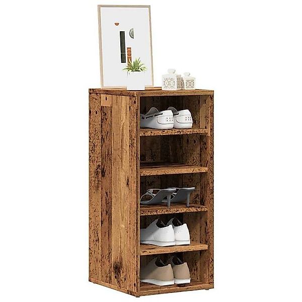 vidaXL Schuhschrank Schuhschrank Altholz-Optik 32x35x70 cm Holzwerkstoff günstig online kaufen