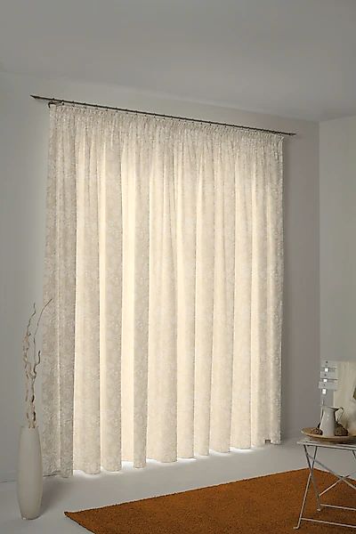 Adam Vorhang »Flower Cuvée« Kräuselband 1 Stk. tlg. aus 100% Bio-Baumwolle günstig online kaufen