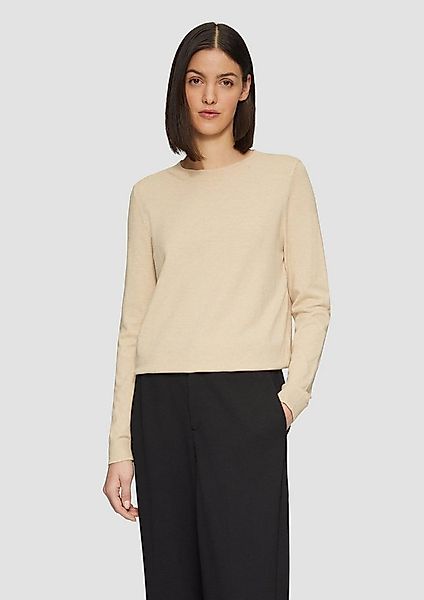 s.Oliver Longpullover Strickpullover Strickpullover aus Viskosemix günstig online kaufen