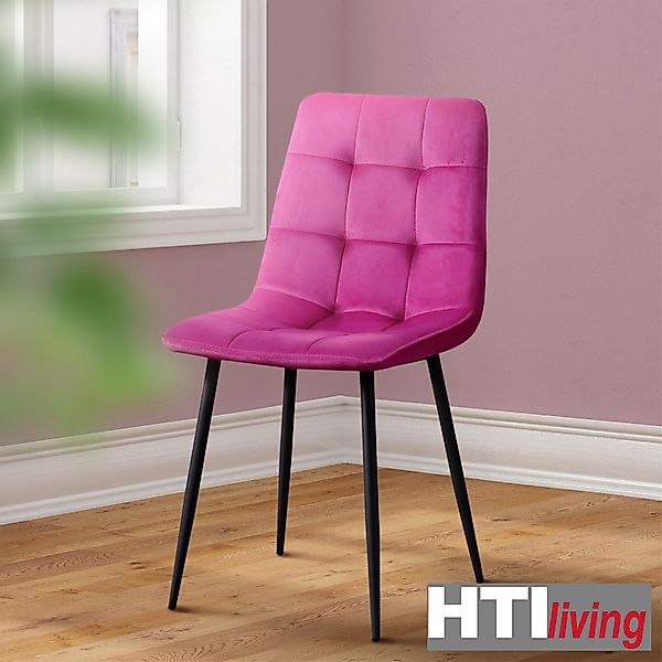 HTI-Living Esszimmerstuhl Stuhl Mesa Velvet Pink günstig online kaufen