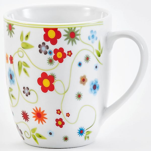 van Well Becher »Vario Flower«, (Set, 6 tlg., 6 Kaffeebecher 300ml), spülma günstig online kaufen