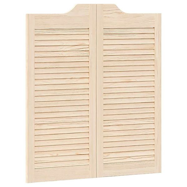 vidaXL Haustür Schwingtüren Lamellen-Design 1-Paar 90x80 günstig online kaufen