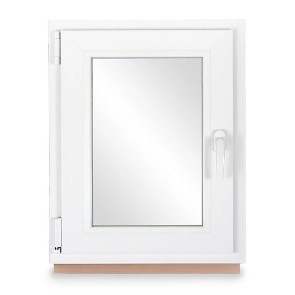 Neruli Kellerfenster Kunststoff Weiß Dreh-Kipp 55x75 cm BxH DIN Links 2 -Fa günstig online kaufen