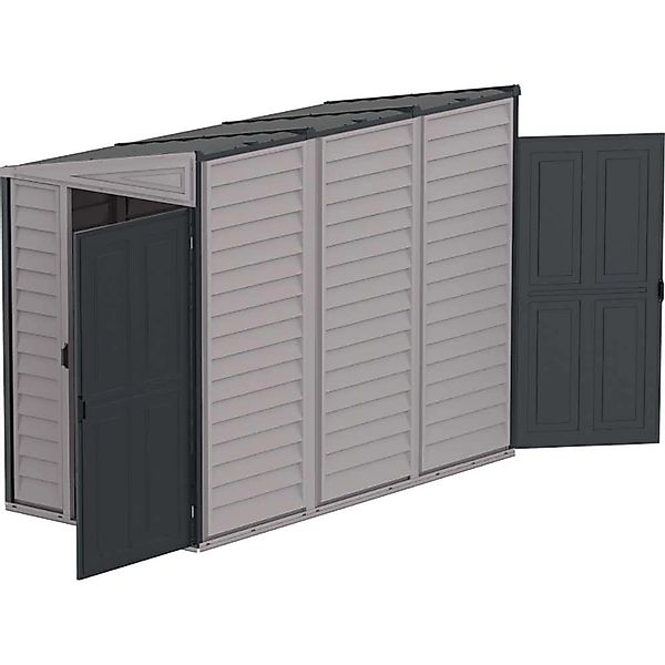 Duramax Kunststoff-Gerätehaus 1,2x2,4m in Grau günstig online kaufen