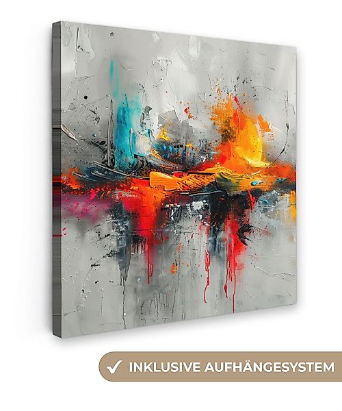 OneMillionCanvasses® Leinwandbild Modern - Orange - günstig online kaufen
