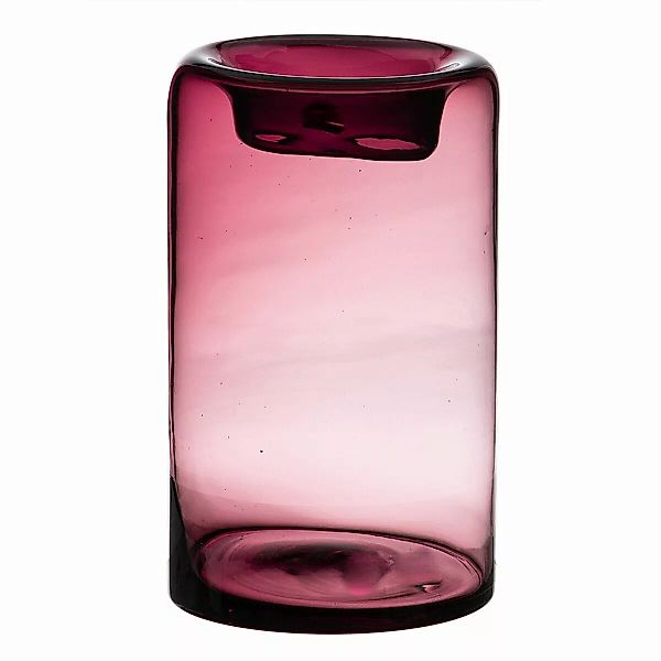 Vase Glas 15 X 15 X 25 Cm Violett günstig online kaufen