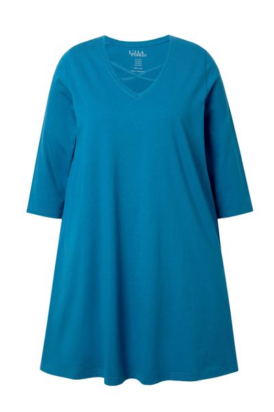 Ulla Popken Longshirt Longshirt Zierbänder A-Linie günstig online kaufen