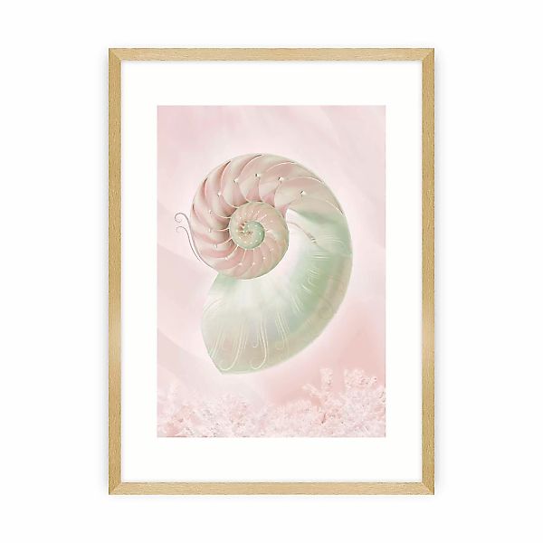 Poster Pastel Pink III, 30 x 40 cm , Ramka: Złota günstig online kaufen