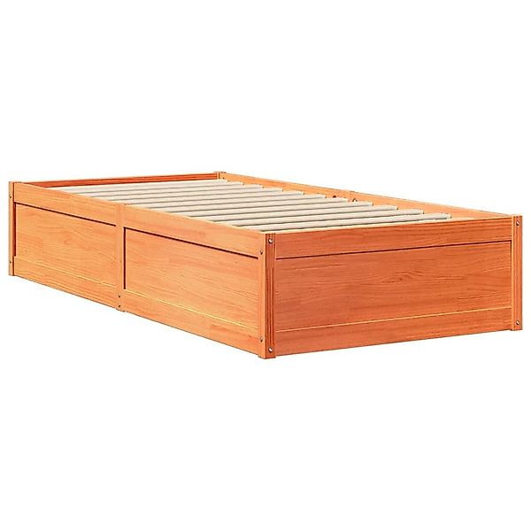 vidaXL Bett Massivholzbett ohne Matratze Wachsbraun günstig online kaufen