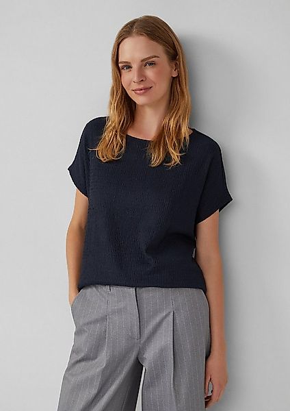 s.Oliver Kurzarmshirt T-Shirt Strukturiertes T-Shirt im Relaxed Fit günstig online kaufen