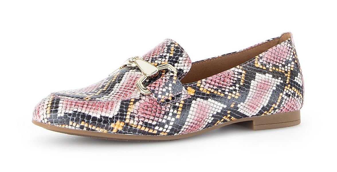 Gabor Slipper Blockabsatz, Businessschuh mit goldfarbenem Schmuck-Zierriege günstig online kaufen