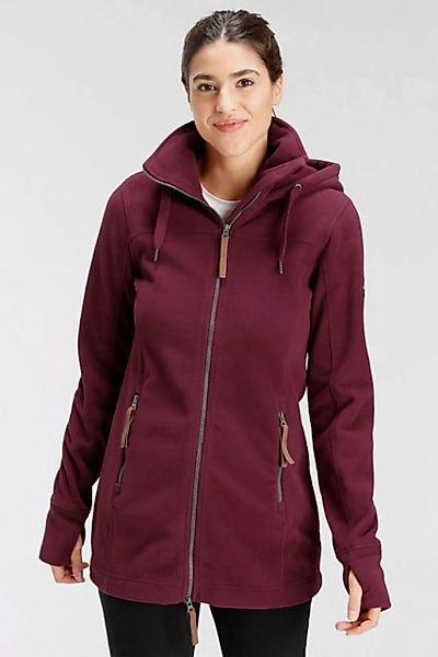 Polarino Fleecejacke, mit Kapuze, aus Fleece, atmungsaktiv, schnell trockne günstig online kaufen