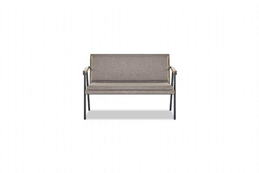 JVmoebel 2-Sitzer Graues Arbeitszimmer 2-Sitzer Sofa Exklusive Textil Büroe günstig online kaufen