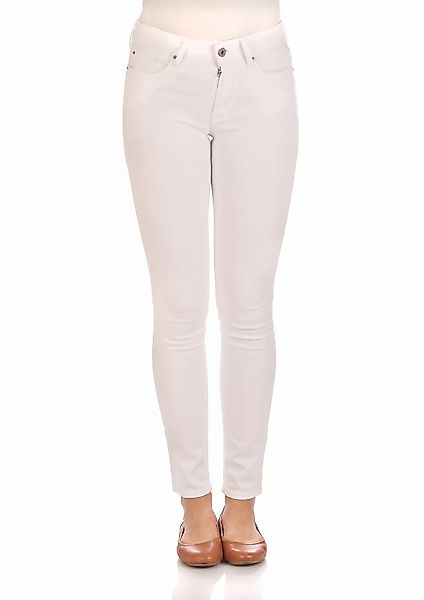 Replay Damen Jeans New Luz - Skinny Fit - Weiß - White Denim günstig online kaufen