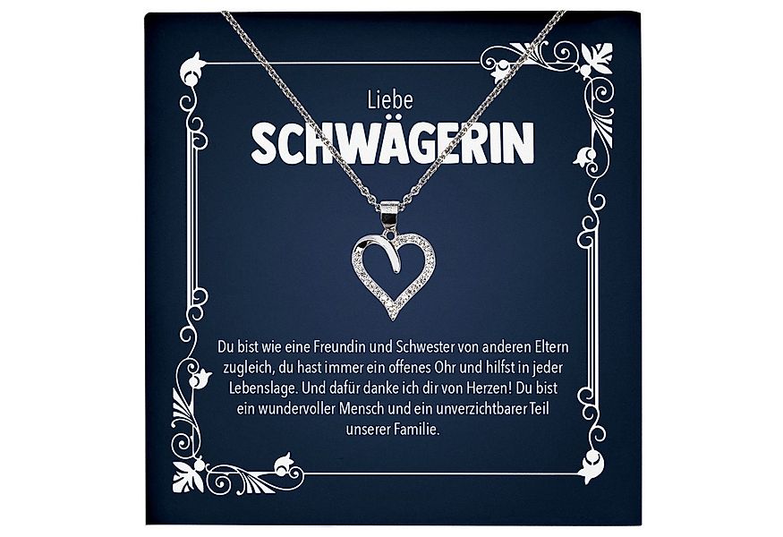 22Feels Schmuckset Liebe Schwägerin Geschenk Frauen Hochzeit Herz Halskette günstig online kaufen