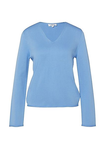 s.Oliver Longpullover Strickpullover Feinstrickpullover mit V-Ausschnitt un günstig online kaufen