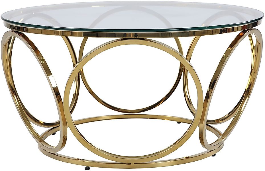 SalesFever Couchtisch "Couchtisch im eleganten Stil", mit Design-Gestell au günstig online kaufen