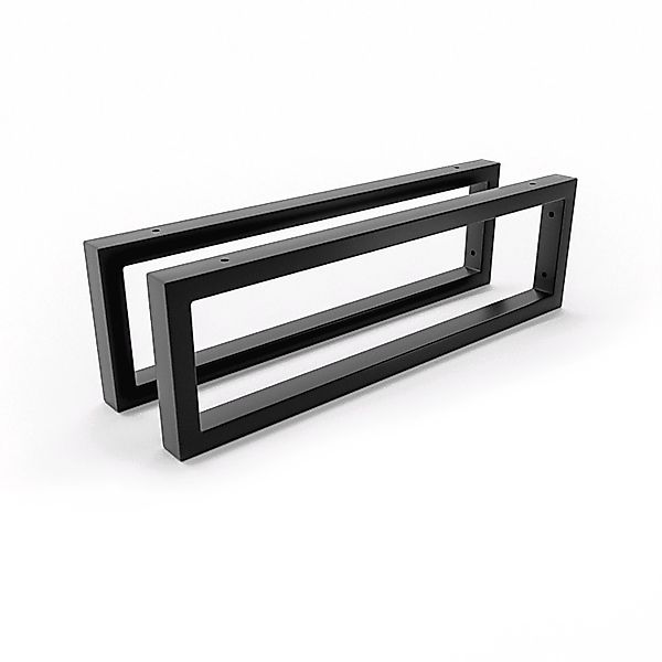 HEVVA Waschtischhalterung RHEIN 15 cm Hoch 50 cm Tief 2er Set Schwarz günstig online kaufen