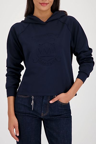 Monari Kapuzensweatshirt, Regular Fit, geprägtes Emblem günstig online kaufen