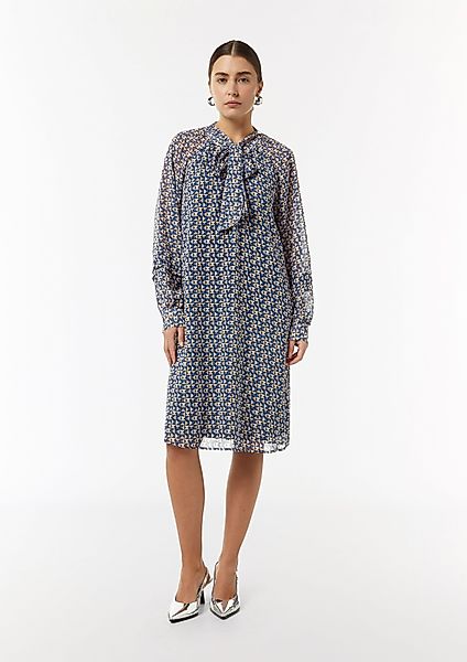 Comma Minikleid Chiffonkleid mit abnehmbarem Bindeband günstig online kaufen