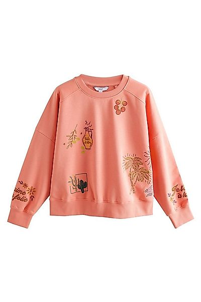 Next Shorts Shorts mit Stickerei, Essen und Cocktails (1-tlg) günstig online kaufen