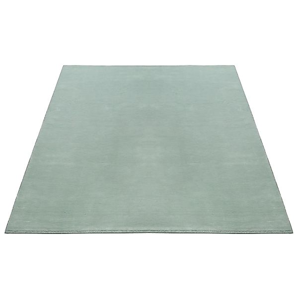 Floornovo Kurzflor Teppich Grün Einfarbig 170 x 120 cm günstig online kaufen