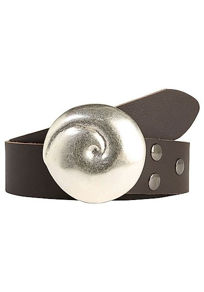 Rettungsring Gürtel Ledergürtel mit austauschbarer Schließe »Muschel Rund S günstig online kaufen