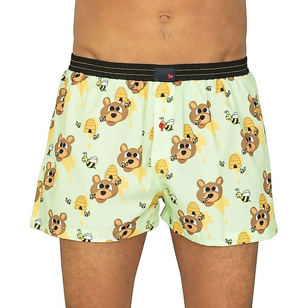 Unabux Boxershorts Grün mit Motiv günstig online kaufen