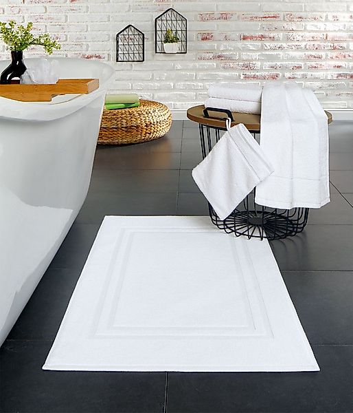 texpot Badematte Hoch-Tief doppelte Rahmenborte 800 Gramm, 100% Baumwolle, günstig online kaufen