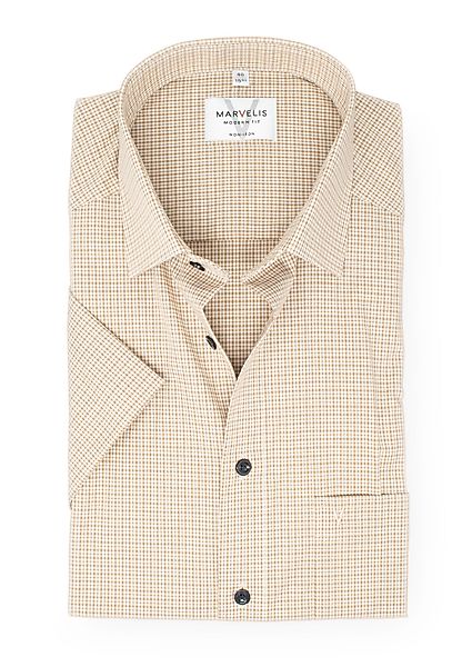 MARVELIS Kurzarmhemd Modern Fit normale, leicht günstig online kaufen