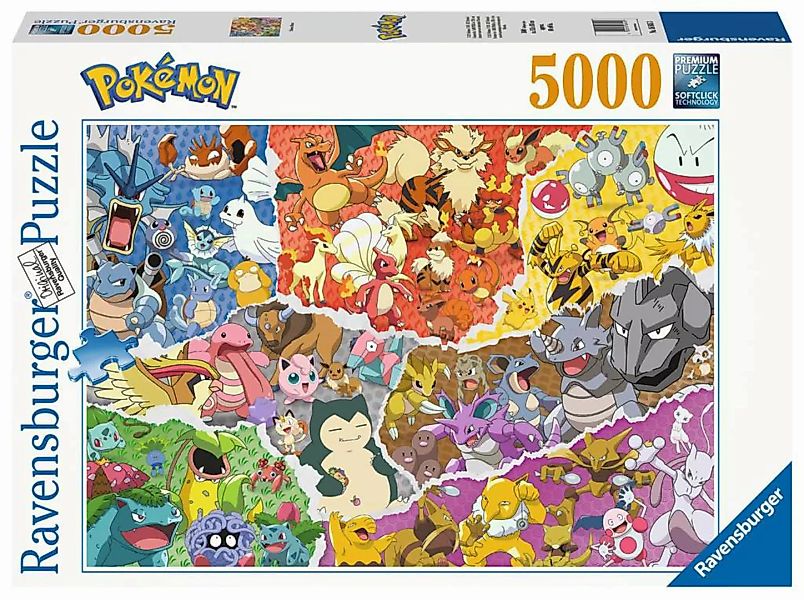 Ravensburger Puzzle Pokémon Allstars, 5000 Puzzleteile, günstig online kaufen