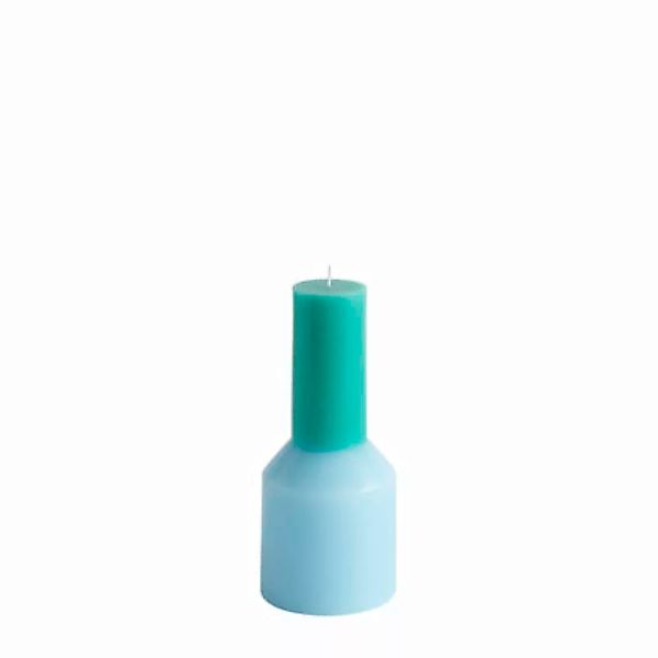 Kerze Pillar Small Tall wachs blau / Ø 9 x H 20 cm - Hay - Blau günstig online kaufen