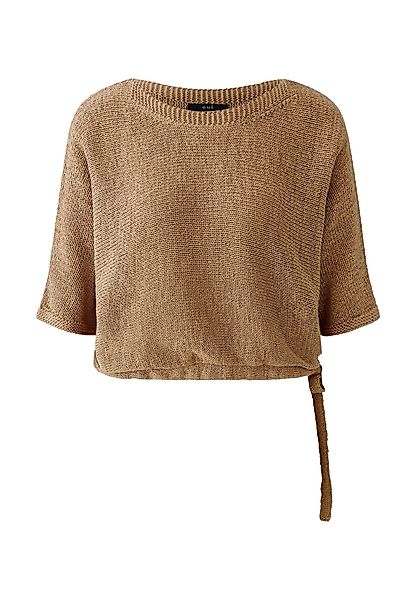 Oui Rundhalspullover Pullover Baumwollmischung günstig online kaufen