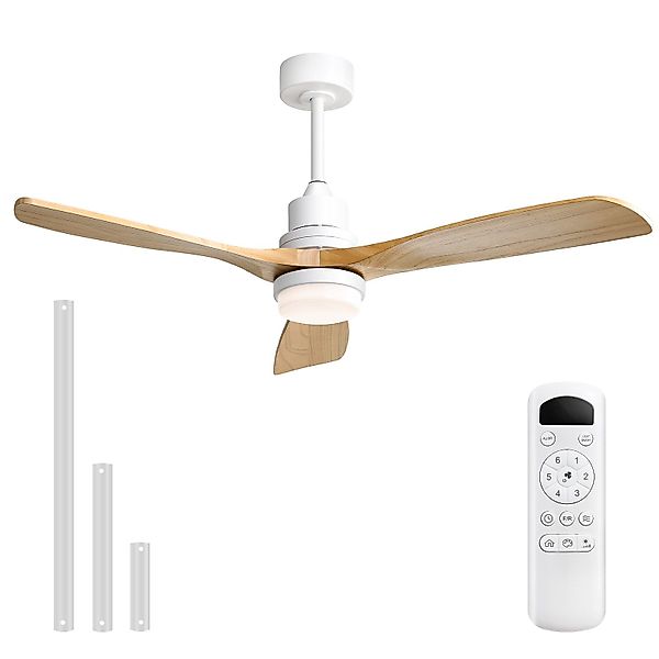 Sofucor Deckenventilator mit LED-Beleuchtunfg und Fernbedienung, günstig online kaufen