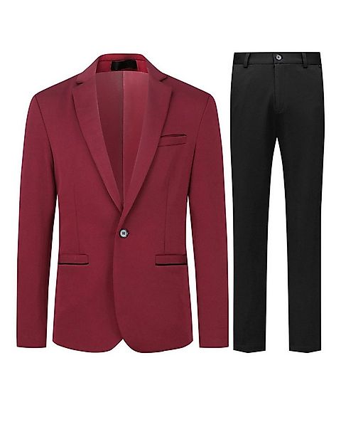 Allthemen Anzug (2 tlg) Slim Fit Hochzeitsanzug mit elastischer Faser günstig online kaufen
