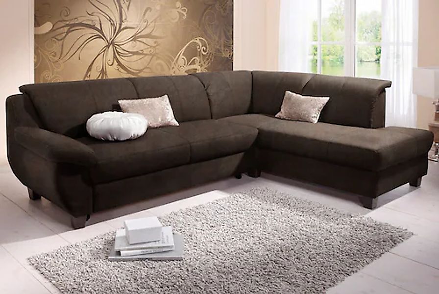 Home affaire Ecksofa »Yesterday L-Form«, wahlweise mit Bettfunktion, auch i günstig online kaufen