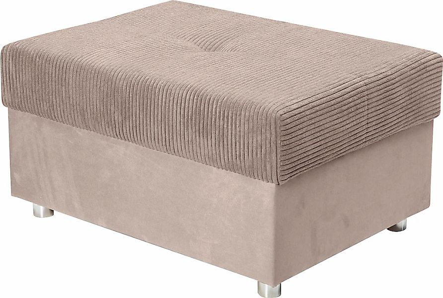 COLLECTION AB Hocker "Italia" Inklusive komfortablen Federkerns, in Cord-Sa günstig online kaufen