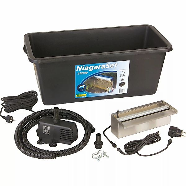 Ubbink Wasserfall Set Niagara 30 Cm Led Mit Pumpe günstig online kaufen