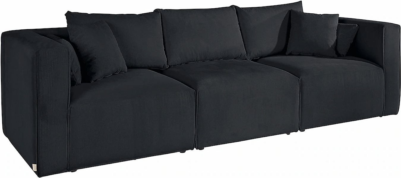 Home affaire 3-Sitzer "Comfine", zusammengesetzt aus Modulen, in 3 Bezugsqu günstig online kaufen
