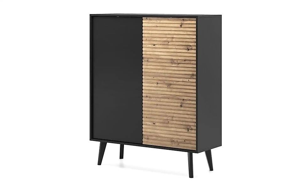Highboard  Willow ¦ schwarz ¦ Maße (cm): B: 104 H: 125 Kommoden & Sideboard günstig online kaufen