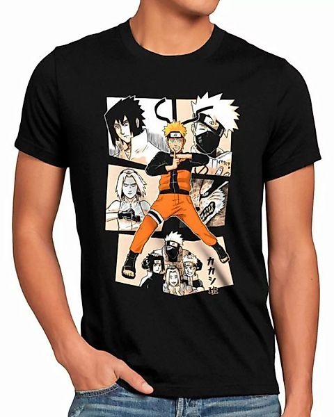 style3 Print-Shirt Herren T-Shirt Ninja Comic kakashi sasuke kage naruto an günstig online kaufen