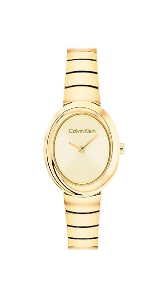 Calvin Klein Quarzuhr TWISTED BEZEL 25100147, Armbanduhr, Damenuhr, Edelsta günstig online kaufen