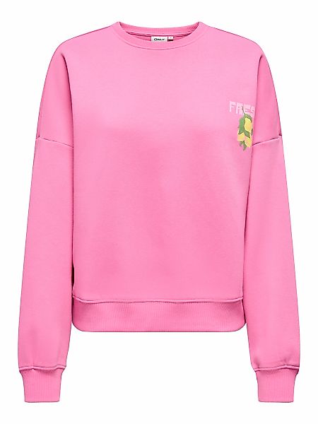 ONLY Sweatshirt "ONLLINY L/S O-NECK PRINT CS SWT", mit Print auf Vorder- un günstig online kaufen