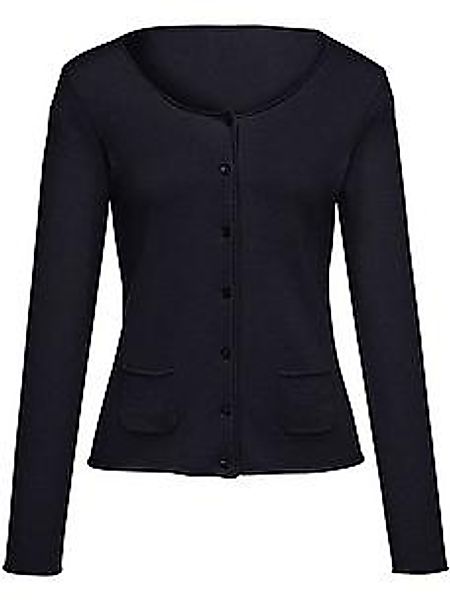 Cardigan aus 100 % Kaschmir Peter Hahn blau günstig online kaufen