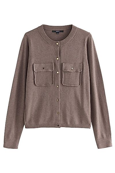 Next Strickjacke Weiche Strickjacke mit Fronttasche und Baumwolle (1-tlg) günstig online kaufen