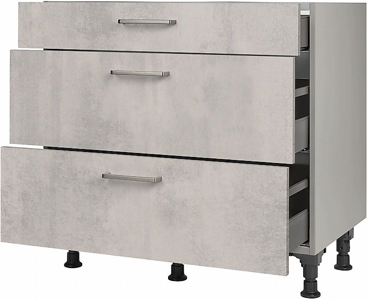 nobilia® Kochfeldumbauschrank »"Riva", vormontiert, mit Schubkasten und Aus günstig online kaufen