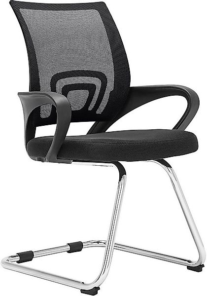 CLP Besucherstuhl Eureka, Freischwinger mit Stoff- und Netzbezug günstig online kaufen